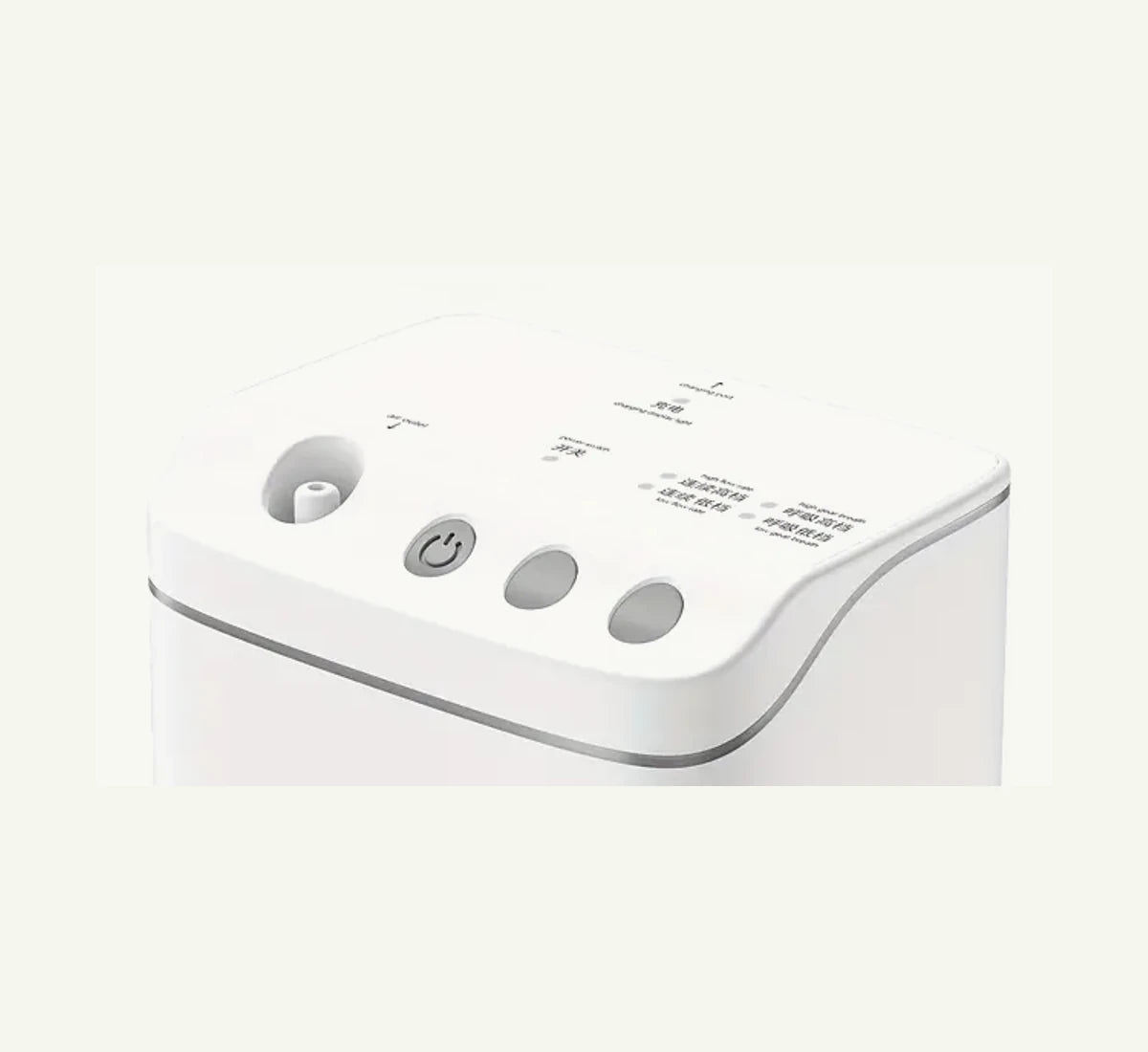 MTEH FYY-03 top panel showing the outlet and power and mode controls.
