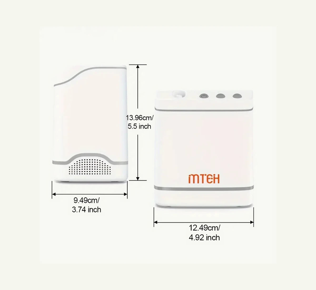 MTEH FYY-03 dimension diagram: 125 × 95 × 140 mm.